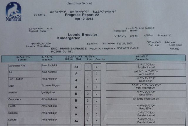 092 Leonie school progress report April2013